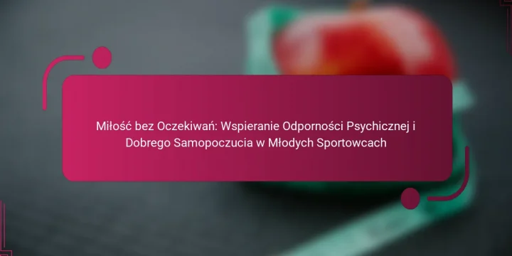 Miłość bez Oczekiwań: Wspieranie Odporności Psychicznej i Dobrego Samopoczucia w Młodych Sportowcach