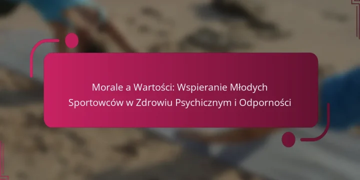 Morale a Wartości: Wspieranie Młodych Sportowców w Zdrowiu Psychicznym i Odporności