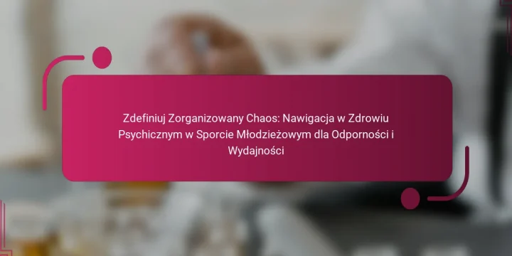 Zdefiniuj Zorganizowany Chaos: Nawigacja w Zdrowiu Psychicznym w Sporcie Młodzieżowym dla Odporności i Wydajności